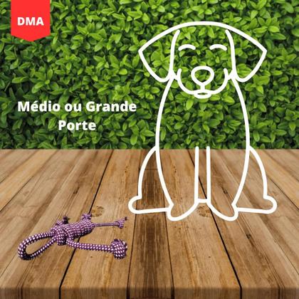 Imagem de Brinquedo Mordedor Pet Corda Trançada Resistente de Algodão 30cm Clean p/ Cachorro Adulto