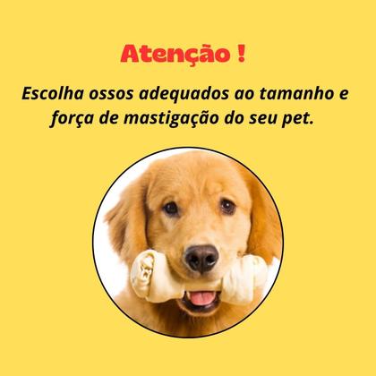 Imagem de Brinquedo mordedor petisco osso nó para cães de raças pequenas e médias crocante palatavel e saboroso pacote 1kg 