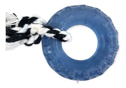 Imagem de Brinquedo Mordedor Pneu Com Corda Cristal Mini