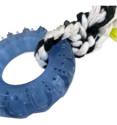 Imagem de Brinquedo Mordedor Pneu Com Corda Cristal Mini