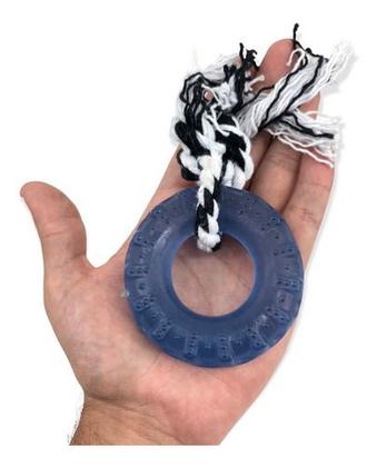 Imagem de Brinquedo Mordedor Pneu Com Corda Cristal Mini