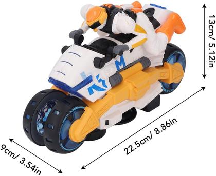 Imagem de Brinquedo Moto Acrobática Com Músicas Luzes, Motocicleta Giratório 360