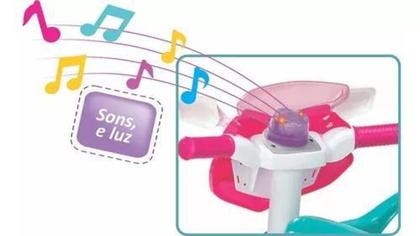 Imagem de Brinquedo Motoca Triciclo Infantil Magic Toys Dra Meg Rosa Meninas