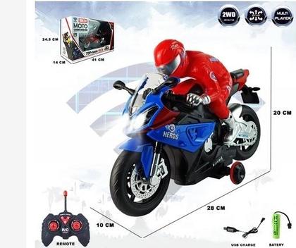 Imagem de Brinquedo Motocicleta Aventuras de Controle Remoto Recarregável