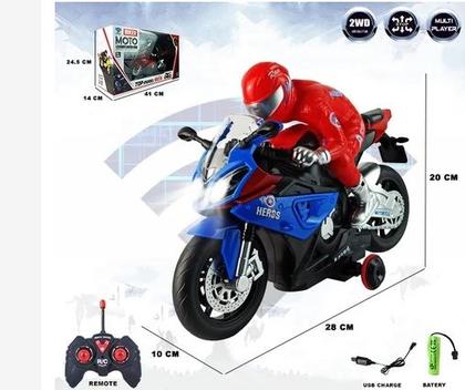 Imagem de Brinquedo Motocicleta Aventuras de Controle Remoto Recarregável