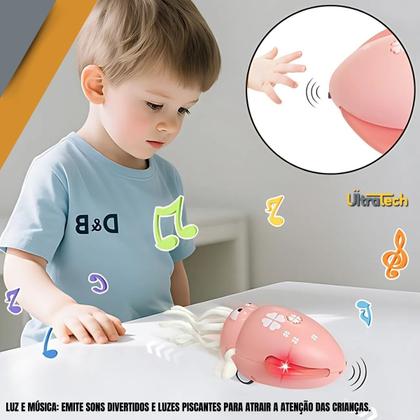 Imagem de Brinquedo Musical Polvo Dançante Com Luz Led Sensor de Obstáculos Recarregável Presente