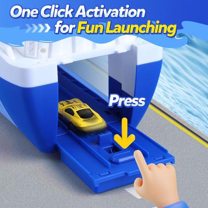 Imagem de Brinquedo Navio de Carga CUTE STONE com Guindaste, Luzes e Sons