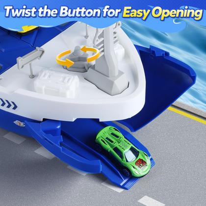 Imagem de Brinquedo Navio de Carga CUTE STONE com Guindaste, Luzes e Sons