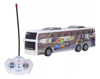 Imagem de Brinquedo Ônibus City Bus Controle Remoto Total Acende Farol