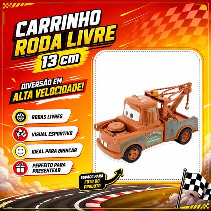 Imagem de Brinquedo Original do Filme Carrinho do Mate 13cm Roda Livre Toyng