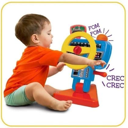 Imagem de Brinquedo P/ Bebe Volante Fom Fom C/ Buzina 1181 Elka