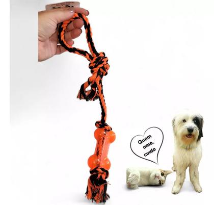 Imagem de Brinquedo P/cachorro Corda E Osso Pet