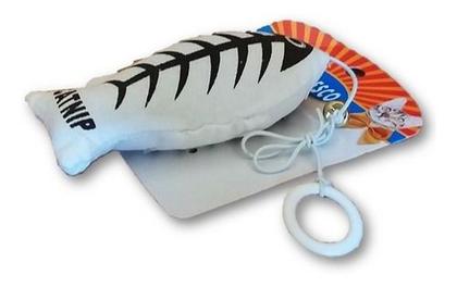 Imagem de Brinquedo P/ Gato  Peixinho C/ Cordão E Catnip