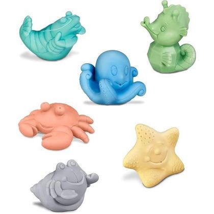 Imagem de Brinquedo para Banho Bebês Coleção Bichinhos Frutos do Mar Vinil Roma