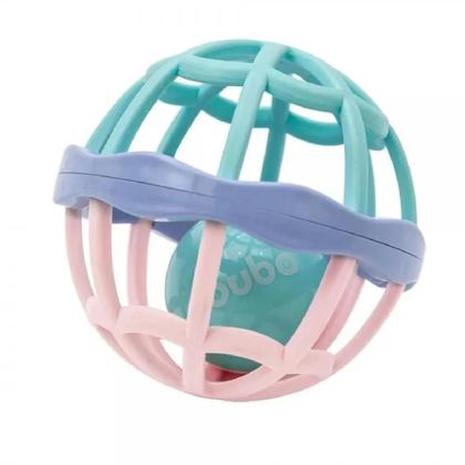 Imagem de Brinquedo Para Bebê Baby Ball Lilás Rosa E Verde 11850 -Buba