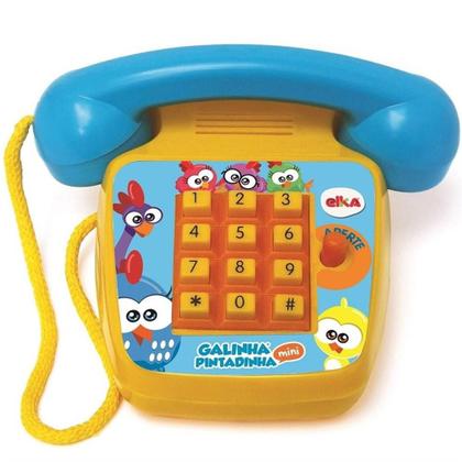 Imagem de Brinquedo Para Bebê Telefone Sonoro Galinha Pintadinha Elka