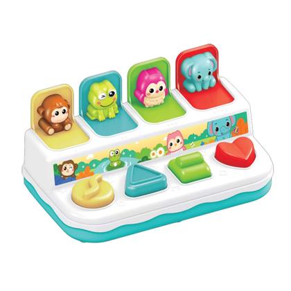 Imagem de Brinquedo para Bebê Turminha Pop Up Animais Sensorial Polibrinq - BB3006