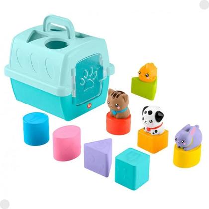 Imagem de Brinquedo para Bebês Fisher Price Blocos de animais - Gatinho bolinhas Rolando - Mattel