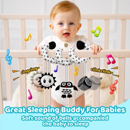 Imagem de Brinquedo para bebês FQKIOMY Sensory Infant Hanging Cadeirinha e carrinho de bebê
