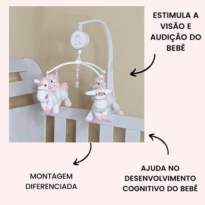 Imagem de Brinquedo Para Berço Mobile Musical Giratório Bebê Menina