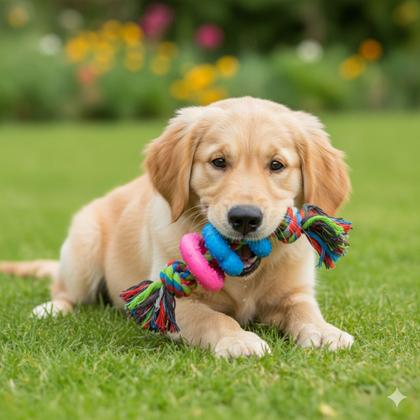 Imagem de Brinquedo para Cachorro Interativo Corda Mordedor Anti Estresse para Cães