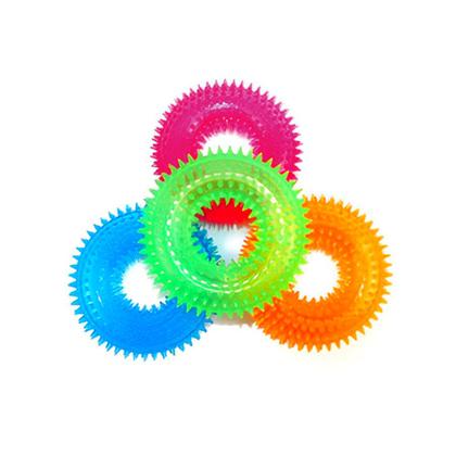 Imagem de Brinquedo para Cachorro Mordedor Argola de Borracha Pet Cães com Apito