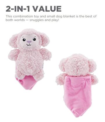 Imagem de Brinquedo para cães pequenos Blanket Buddies Outward Hound Pink Lamb