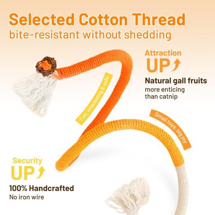 Imagem de Brinquedo para Gato com Catnip e Sisal Gochanmon - Pacote com 3 Unidades