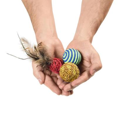 Imagem de Brinquedo Para gato Conjunto Três Bolinhas PP120 Mimo