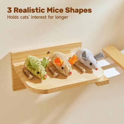 Imagem de Brinquedo para Gato Potaroma - 3 Unidades com Catnip e Silvervine