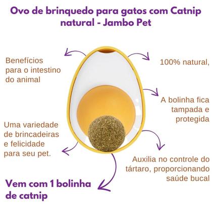 Imagem de Brinquedo para Gatos OVOCATNIP  Jambo