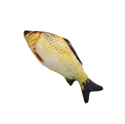 Imagem de Brinquedo Para Gatos Peixe Pelúcia Eletrônico Movimenta Mexe calda