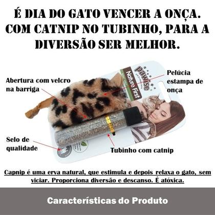 Imagem de Brinquedo para gatos Ratinho pelúcia recheável catnip Pawise
