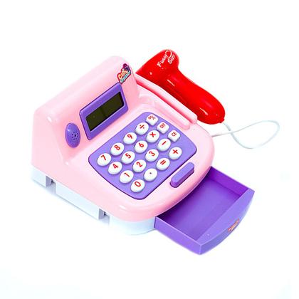 Imagem de Brinquedo para Meninas Caixa Registradora Rosa com Calculado