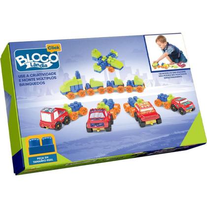 Imagem de Brinquedo para Montar Monta Máquinas Blocolandia 68 Peças