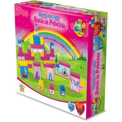 Imagem de Brinquedo para montar montando sonho de princesa 48p ggb plast