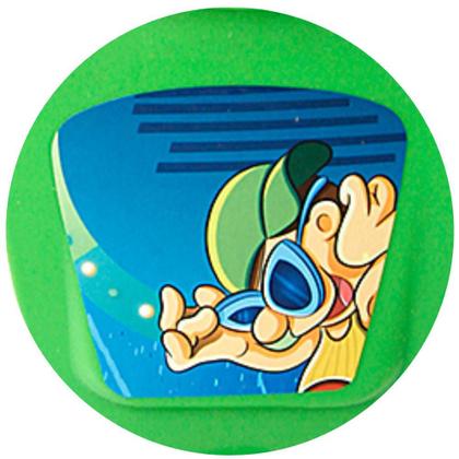 Imagem de Brinquedo Patinete Infantil 3 Rodas Verde com Som E Cestinha
