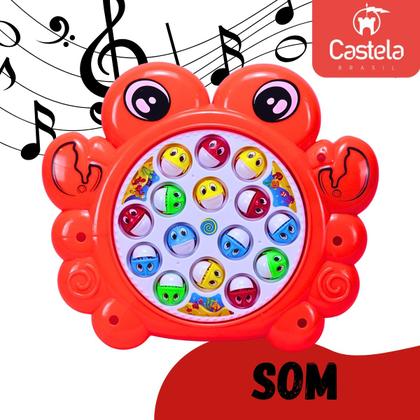 Imagem de Brinquedo Pega Peixe Pesca Maluca Infantil Vermelho -Castela