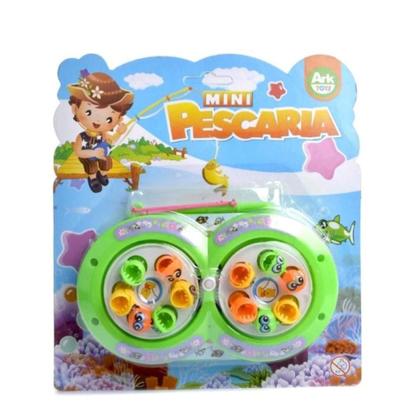 Imagem de Brinquedo Pescaria Infantil Pega Peixe Com Vara Corda Duplo