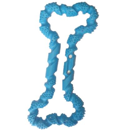 Imagem de Brinquedo Pet Cães Ossinho Borracha com Bolinhas Maleável