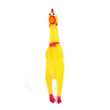 Imagem de Brinquedo Pet Mordedor Borracha Frango Galinha Pequeno
