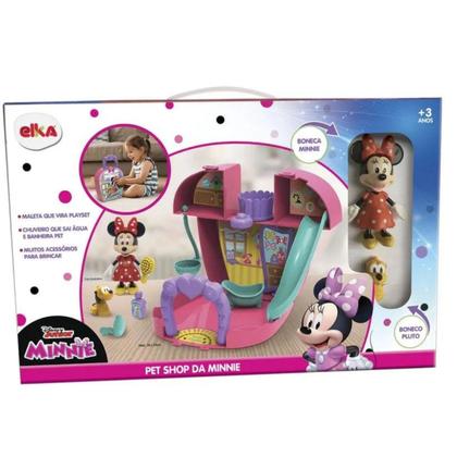 Imagem de Brinquedo Pet Shop Da Minnie Maleta Pluto Play Set