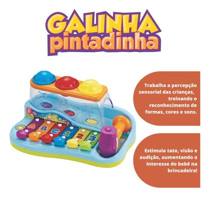 Imagem de Brinquedo Pianinho Bate E Toque Galinha Pintadinha 20224-yes