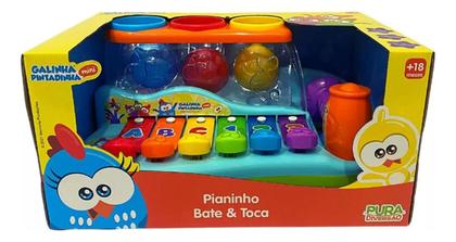 Imagem de Brinquedo Pianinho Bate E Toque Galinha Pintadinha 20224-yes