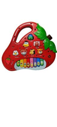 Imagem de Brinquedo Piano Teclado Infantil Bichos Musical Moranguinho