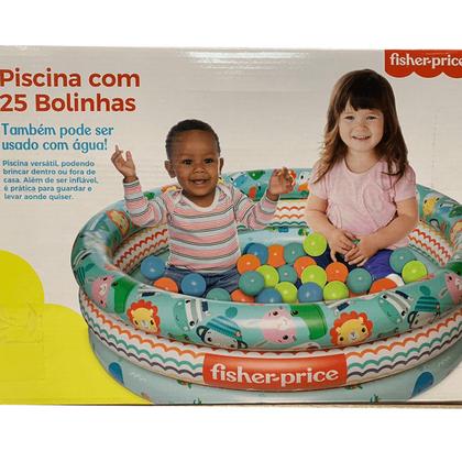 Imagem de Brinquedo Piscina com 25 Bolinhas Fisher Price 2 em 1