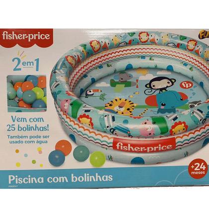 Imagem de Brinquedo Piscina com 25 Bolinhas Fisher Price 2 em 1