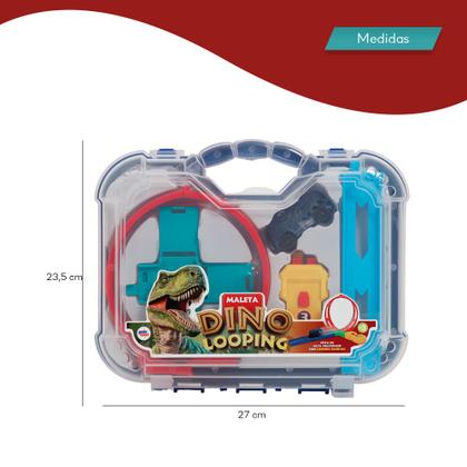 Imagem de Brinquedo Pista Carrinho Dino Looping Dinossauro Lançador