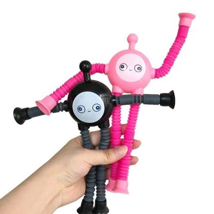 Imagem de Brinquedo Pop it Tubos com ventosa e luz