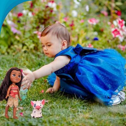 Imagem de Brinquedo Princesa Moana Articulada Colorida Meninas E